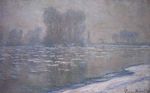 Клод Моне Льдины, туманное утро 1894г